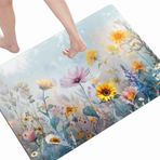 Emici Banyo Paspası Kaymaz 40x80cm Gelenek Küçük Taş Banyo Paspası Hızlı Kuruyan Banyo Duş Zemin Paspası Halı, Banyo için Banyo Paspasları, Yatak Odası, Mutfak, Tuvalet, Kapı için İnce Banyo