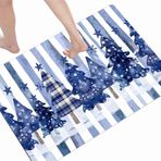 Emici Banyo Paspası Kaymaz 90 x 120 cm Ağaç Büyük Taş Banyo Paspası Hızlı Kuruyan Banyo Duş Zemin Paspası Halı, Banyo için Banyo Paspasları, Yatak Odası, Mutfak, Tuvalet, Kapı için İnce Banyo