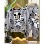 Emila Kids Astronot Mickey Mouse Baskılı Gri Erkek Çocuk Eşofman Takımı - 0-Gri - 6 - 7 Yaş