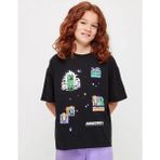 Emila Kids Minecraft Baskılı Çocuk T-Shirt - 0 Siyah - 9 - 10 Yaş