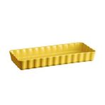Emile Henry 906034 Dikdörtgen 36.5x15 cm Mat Sarı Tart Börek Fırın Kabı