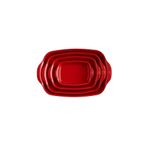 Emile Henry Burgundy Dikdörtgen 22x14 CM Fırın Kabı