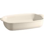 Emile Henry Dikdörtgen 42x28 cm Ekru Fırın Kabı