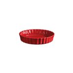 Emile Henry EH346024 EH Kırmızı Tart-Börek Yuvarlak Fırın Kabı