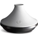 Emile Henry EH776632 32 cm 4 lt Slate Beyaz Kapaklı Slate İnduksiyon Uyumlu Tajin