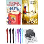 Emilia Ağaçta ve Kitap Kurdu Olmak İstemeyen Maya 2'li Set - Kalem