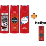 Emilio Pucci Old Spice Set Duş Jeli 400ML ( Captain + White Eater + Strong Slogger) + Seyahat Boy Duş Jeli 50ML Hediye