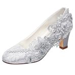 Emily Bridal 1505-1B Gümüş Kadın Topuklu Ayakkabı