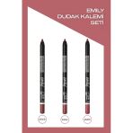 EMILY Dudak Kalemi 3'lü Set No:203-222-226