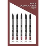 Emily Dudak Kalemi 5'li Set No: 203-217-201-226-222 - Mavi