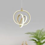 Emily Eskitme Tekli Sarkıt LED Beyaz Işık Ultra Ledli Salon Mutfak Oda Hol Ledli Avize Gold - 1