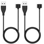 Emilydeals Amazfit Band 5 için 2'li Paket Şarj Cihazı, Xiaomi Mi Band 7/6/5 Aktivite Fitness İzleyici - Yedek Manyetik Şarj Kablosu USB Kablosu [50 cm/1,6 ft] (2)