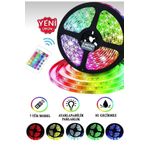 EMİN ENSAR HOME 5 mt Kumandali Isildak Rgb Serit Led Lamba iç Ve Dis Mekan Silikon Yapiskanli Aydinlatma