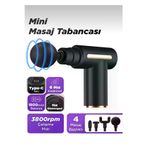 EMİN ENSAR HOME eminmasajaleti 4 Başlıklı Mini Fascial Gun Profesyonel Masaj Tabancası Ve Masaj Aleti