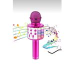 EMİN ENSAR HOME Karaoke Mikrofon Dahili Hoparlörlü Usb Flash T Kart Destekli Ses Değiştirme Efektli Çocuk Mikrofonu
