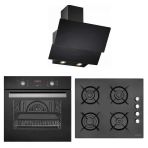 Eminçelik Dijital Siyah Cam 6 Prg Turbo Fanlı Ankastre Set