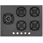 Eminçelik EC-AH 2250 SBW BG70 Ankastre 70 cm 5 Gözlü Siyah Cam Ocak
