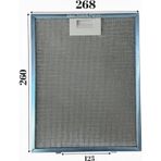 Eminçelik İle Uyumlu Davlumbaz 26,8X26 CM Arka Ara 12,5CM Aspiratör Filtresi