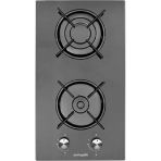 (Eminçelik Ürünüdür) ELLETİ Elt-Ah 4120 Bg30 Eng Domino Siyah Cam Ankastre Ocak 30 Cm