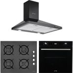 Eminçelik ve Afm Tech Marka / Burgo Siyah Turbolu Ankastre Set (FM7700 + 12225 +1420 B60 Piramit)