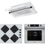 Eminçelik ve Afm Tech Marka / Stello Beyaz Turbolu Ankastre Set (FM7701 + FM-BD2201 + As 1320 W60)