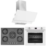 Eminçelik ve Afm Tech Markalı / Vip 5 Gözlü 1'wok Siyah Ankastre Set ( 22 385 + FM7701 + FM3301 )