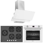 Eminçelik ve Afm Tech Markalı / Yandan 5 Gözlü 1'wok Siyah Ankastre Set ( 22 385 + FM7701 + FM3301 )