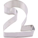 Eminönü Toptancı Kek Kurabiye ve Pasta Kalıbı Metal 2 Sayı Büyük Boy Rakam 8.5 cm