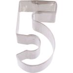 Eminönü Toptancı Kek Kurabiye ve Pasta Kalıbı Metal 5 Sayı Büyük Boy Rakam 8.5 cm