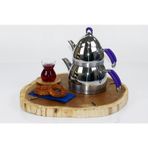 Eminox 25 Cm Silikon Kulp 304 Lotus Çelik Çaydanlık