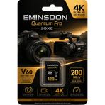 EMiNSDON QuantumPRO 128GB 4K 8K Hafıza Kartı Sadece Fotoğraf Makinesi Video Kamerasıyla Uyumlu 200MBs