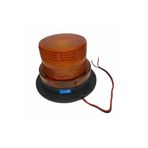EMIR 12v-110v Çakar Flaş Tepe Lamba Mıknatıslı Kablolu Ledli (85*93 MM) Turuncu