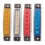 Emir 52-S Sarı 12/24 V 6 Led'li Parmak Lamba