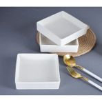 Emir Home Shop 3 Adet Porselen Sunumluk Kare Tabak Yemek Servis Tabağı İkramlık 12 cm