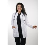EMIR Kadın Beyaz Uzun Kollu 80 Cm Hakim Yaka Alpaka Öğretmen Doktor Eczacı Hemşire Önlüğü