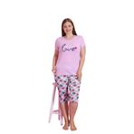 Emir Store KISA KOLLU KAPRİLİ BÜYÜK BEDEN KADIN PİJAMA TAKIMI. XL,2XL,3XL BATTAL BEDEN.#BIGSIZE RAHAT KESIM