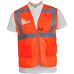 Emirhan Mühendis Ikaz Yeleği - Turuncu - 2XL