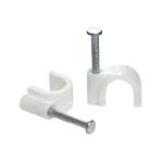 Emirhan Nalbur Kroşe Çelik Beton Çivili Kablo Tutucu Kablo Kroşesi No:2 ( 100 Adet ) ( 5 x 6 Mm)