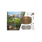 EMİRHANNALBUR Çelik Telli Çamaşır İpi 3 mm 100 Metre - PVC Kaplı Paslanmaz Dayanıklı Balkon,Bahçe,Kamp,Sera Kullanımı