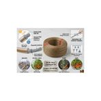 EMİRHANNALBUR Çelik Telli Çamaşır İpi 4 mm 20 Metre - PVC Kaplı Paslanmaz Dayanıklı Balkon,Bahçe,Kamp,Sera Kullanımı