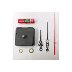 Emirler Duvar Saati Mekanizması 1.Kalite Motor Pil Dahil Akrep,Yelkovan, Siyah Tek Ebat 10 X 10
