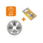 Emka Daire Testere Bıçağı Ahşap Testeresi 115 MM+ Matkap Aparatı