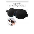 EMKSHOP %100 IŞIK GEÇİRMEZ 3D UYKU BANDI (DOĞAL MELATONİN ARTIŞI)