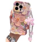 Emlivi iPhone 11 için cep telefonu kılıfı, renkli, vintage, yağlı boya resim, çiçek cep telefonu kılıfı, boncuklu bileklik, kıvırcık dalgalar, çerçeve şekli, yumuşak TPU kılıf, ultra ince silikon