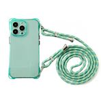 Emlivi iPhone 14 Pro Max için cep telefonu zinciri kılıf, cep telefonu kılıfı, omuz bandı cep telefonu kordonu koruyucu kılıf, yumuşak silikon omuz askısı kılıfı, bantlı TPU kapak, iPhone 14 Pro Max