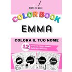 EMMA album da colorare personalizzato con il nome EMMA: Album con 12 temi da colorare con il nome EMMA - grafiche originali Write My Name