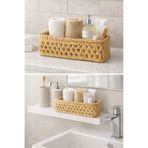 EM&MA DESİNG HASIR SEPET 25x12x8 ÇOK AMAÇLI MUTFAK BANYO BAHÇE SALON DEPOLAMA VE DEKOR (1 ADET)