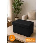 Emma Oliwia 4 Adet Kapaklı Dolap İçi Düzenleyici, Katlanabilir Kıyafet Saklama Kutusu, Raf Düzenleyici Organizer Large 40x20x20cm