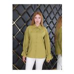 EMMAS CLOTHİNG Oversize Büzgü Detaylı Saten Bluz