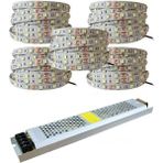 Emn Yüksek Işık 25 Metre 3 Cipli Beyaz Şerit LED ve 33 Amper LED Trafosu Metrede 60 LED